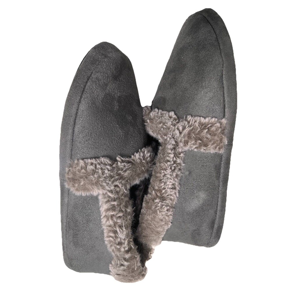 Isotoner Women's Blake Moccasin Women’s Slippers Gray Size Small US 5-6 EU 35-36